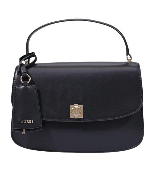 Guess Black Flap Shoulder Bag