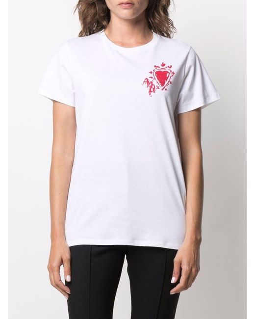 McQueen White Logo Print T-Shirt
