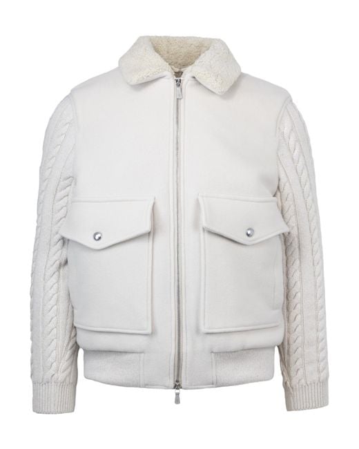 Eleventy Gray Long-Sleeved Zipped Jacket for men
