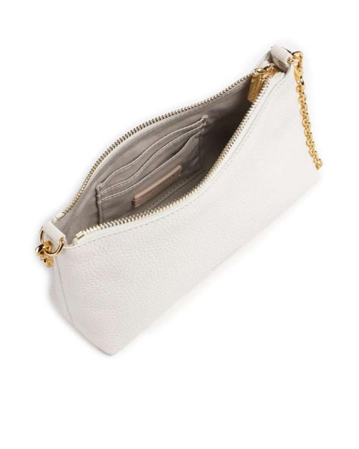 Coccinelle White Chain Strap Shoulder Bag