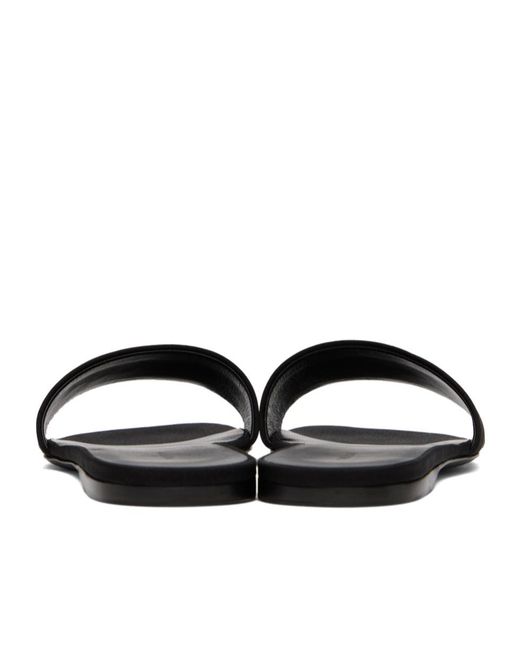 The Row Black Combo Flat Slippers