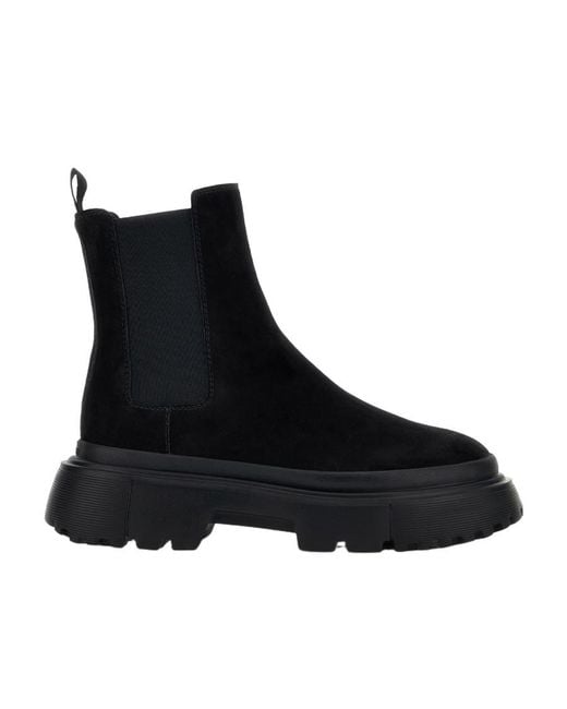 Hogan Black Ankle Boots