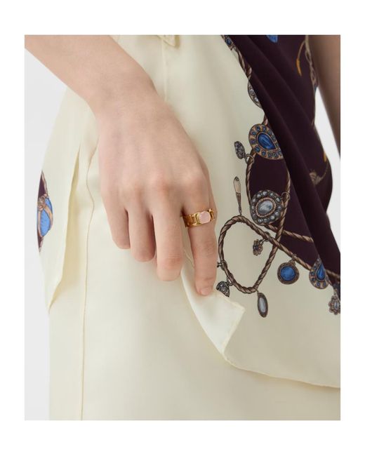 Versace Metallic Greca Ring