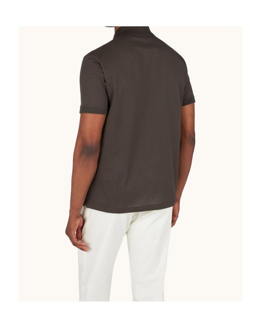 Paul & Shark Gray Logo Embroidered Polo Shirt for men