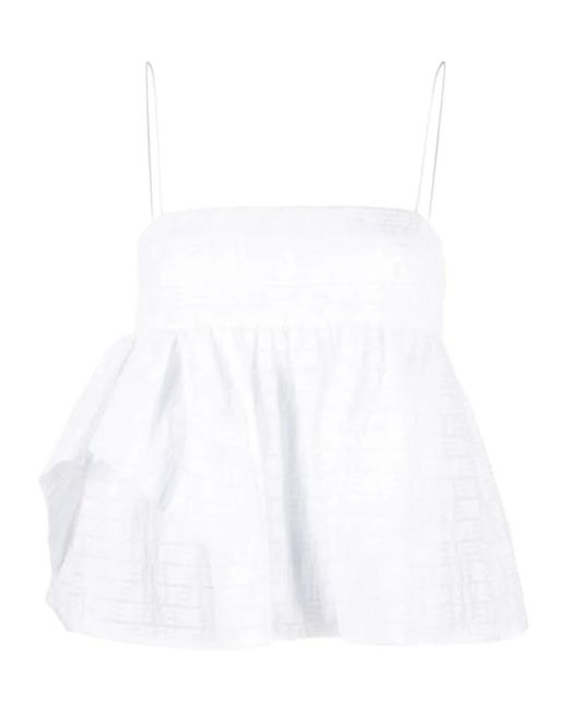 CECILIE BAHNSEN White Spaghetti Strap Suspenders