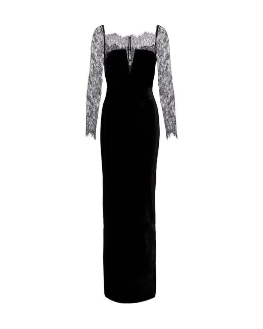 Roland Mouret Black Lace Gown