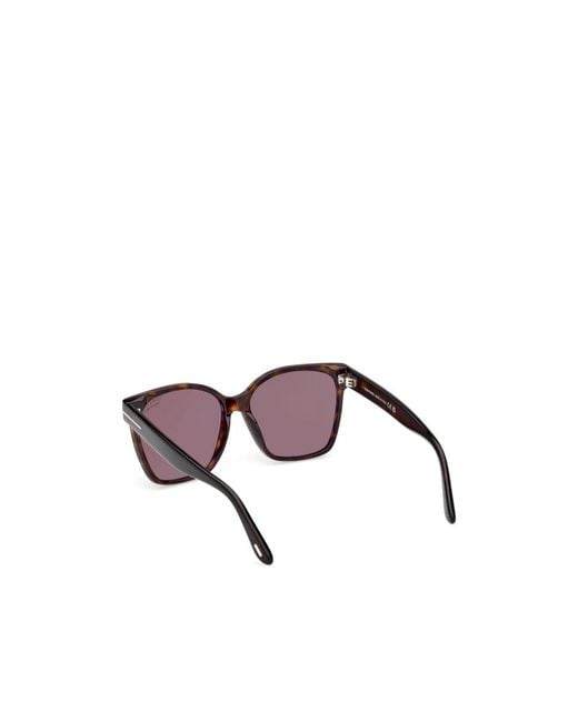 Tom Ford Metallic Eyewear Butterfly Frame Sunglasses