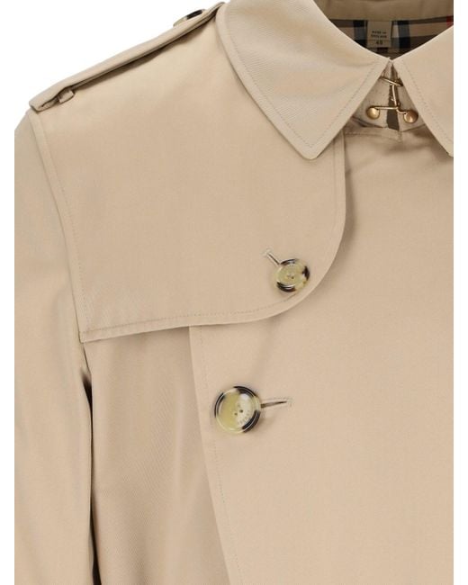 Burberry Natural Double-breasted Trench Coat for men