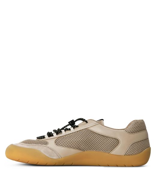 Prada Brown Mesh Low-Top Trainers for men