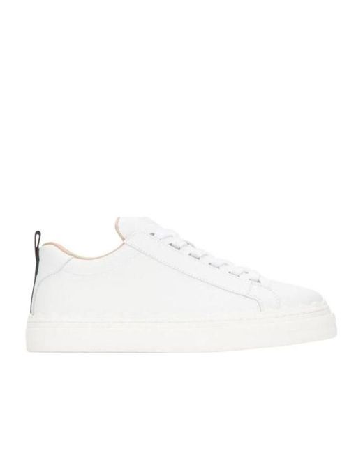 Chloé Blue Chloé Lauren Lace-Up Sneakers