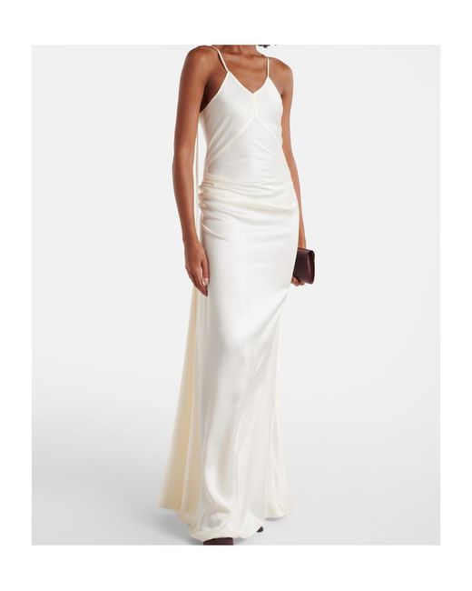 Victoria Beckham White Suspender Dress