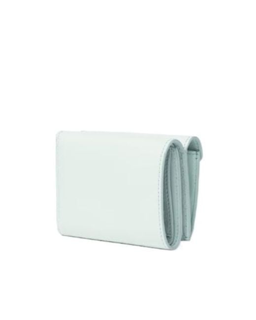 Fendi Blue Ff Diamonds Micro Trifold Wallet