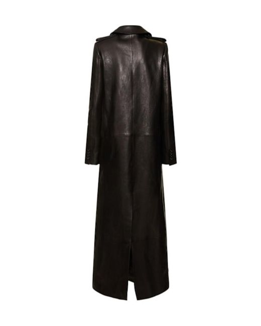 Khaite Black Lapel Long-Sleeved Coat