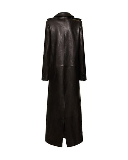 Khaite Black Lapel Long-Sleeved Coat