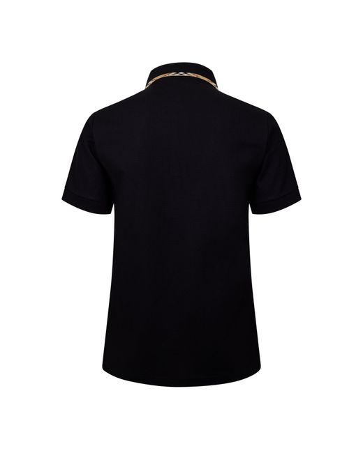 Burberry Black Short Sleeve Polo Shirt for men