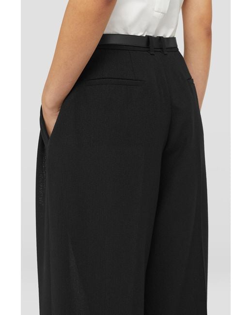 Jil Sander Black Belted Trousers