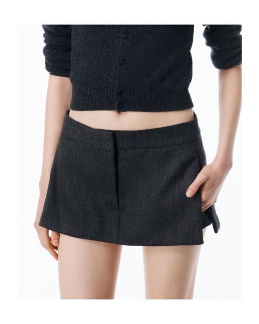 Alexander Wang Black Tailored Mini Skirt