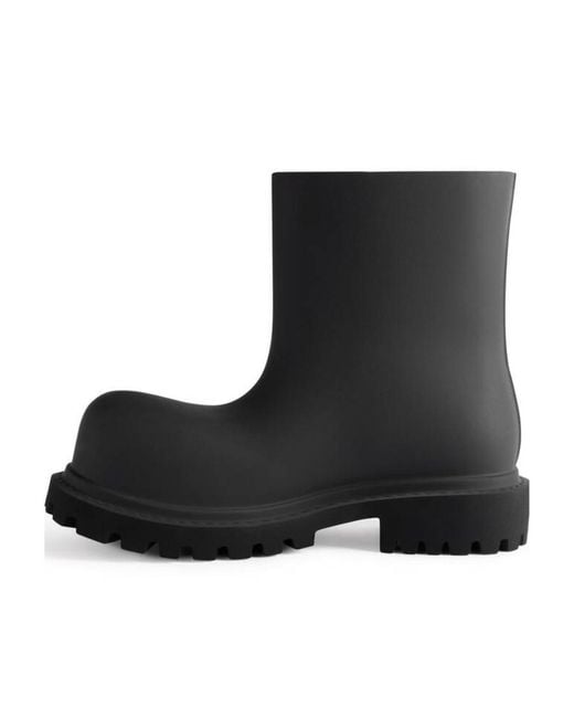 Balenciaga Black Steroid Ankle Boots