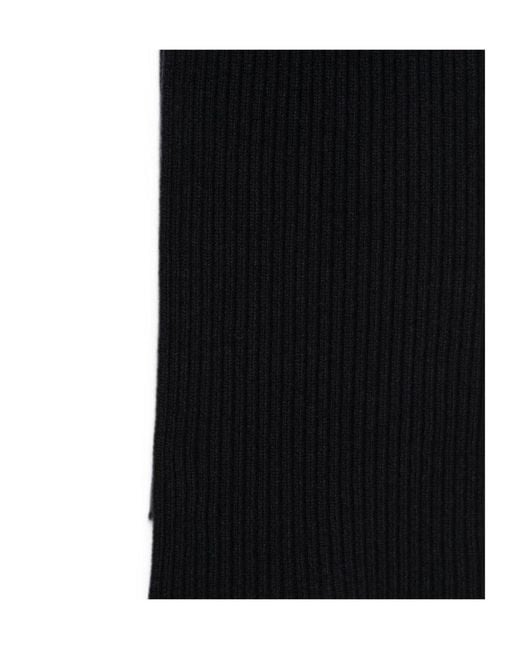 Brioni Black Straight-Edge Scarf for men