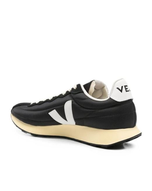 Veja Black Belem Logo-Patch Panelled Sneakers for men