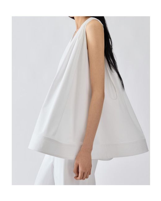 Jacquemus White The Norma V-Neck Top