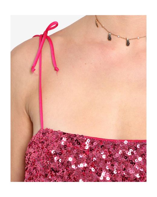 Aniye By Pink Sequined Short Camisole