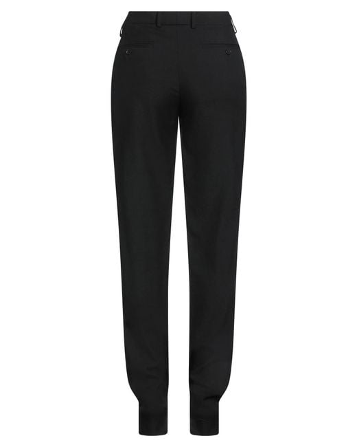 Saint Laurent Black Wool Slim-Fit Trousers
