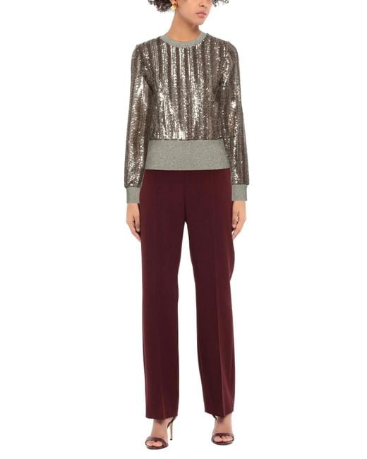 Dolce & Gabbana Metallic Two-Tone Sequin Knit Top