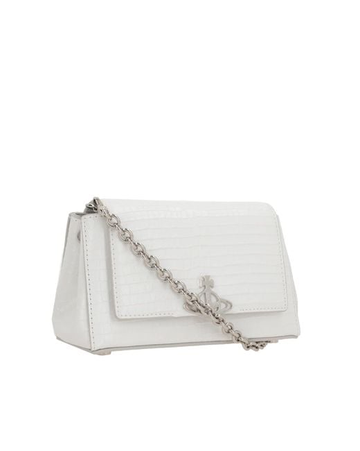 Vivienne Westwood White Hazel Small Handbag