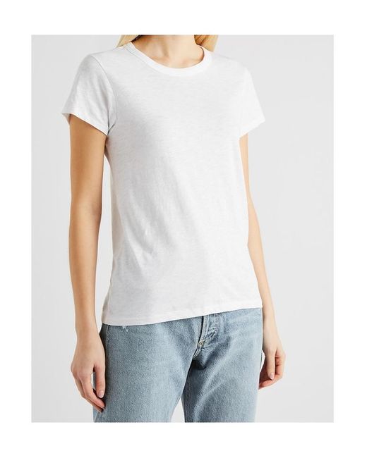 Rag & Bone White Short-Sleesleeved T-Shirt