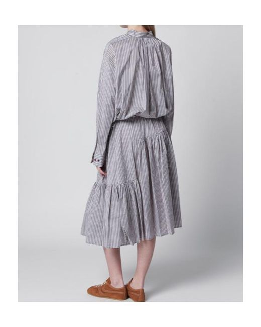 Dries Van Noten Gray Shirt Dress