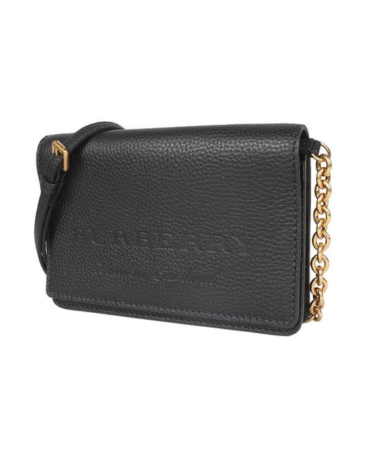 Burberry Black Logo Strap Satchel
