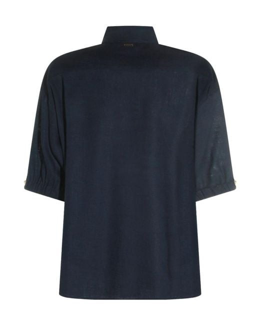 Herno Blue Button-Up Regular Fit Shirt