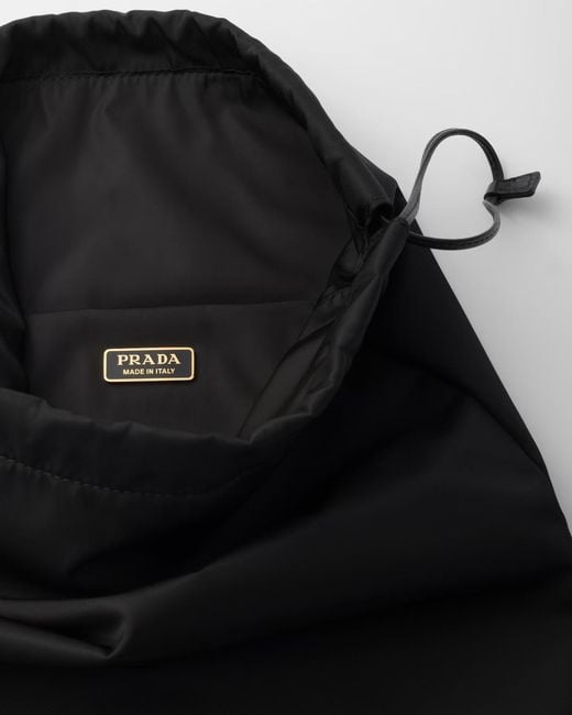 Prada Black Drawstring Clutch