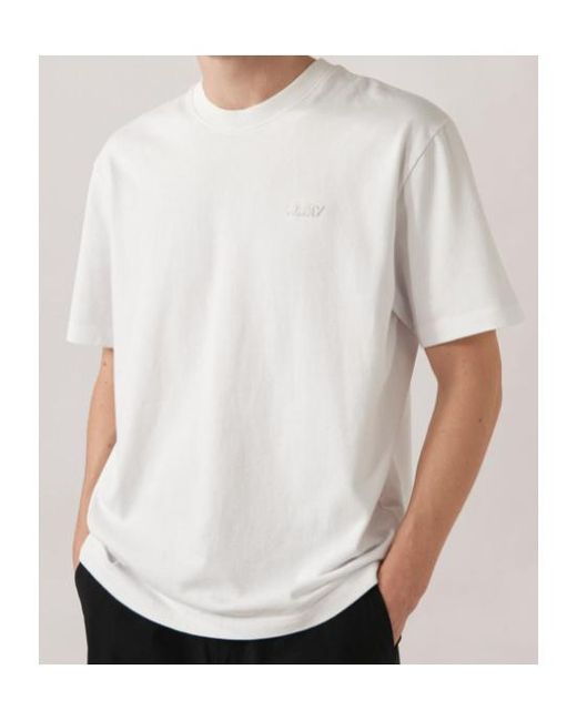 Autry White Logo Patch Crewneck T-Shirt for men
