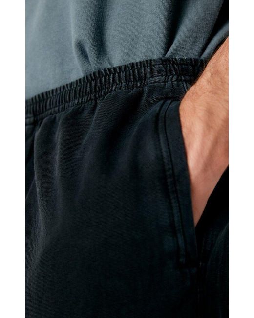 American Vintage Black Elastic-Waist Casual Trousers for men