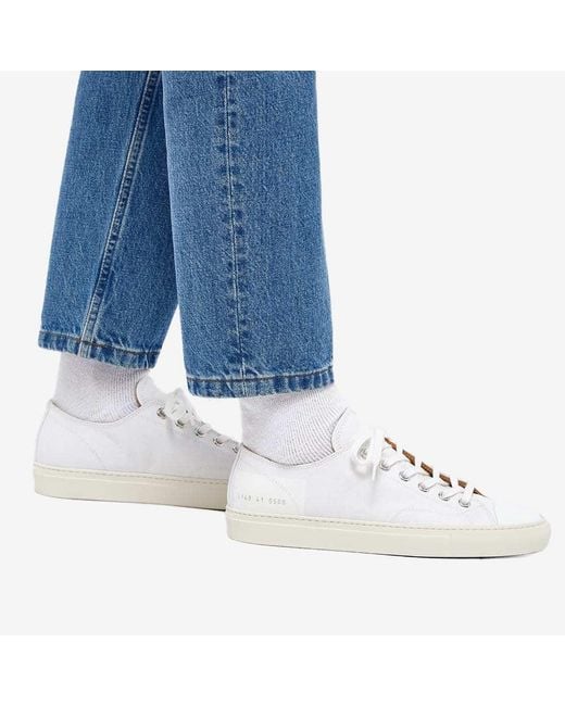 Common Projects White Logo-Lacing Low-Cut Casual Sneakers