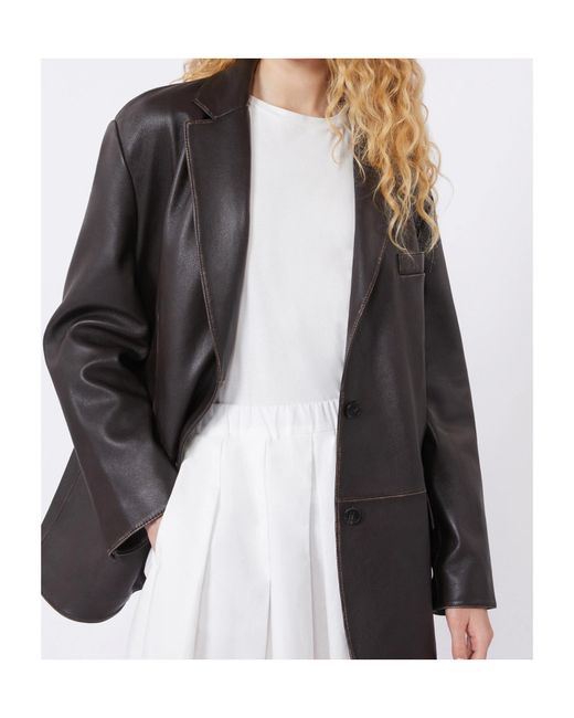 Max Mara Gray Wkdpila Chest-Pocket Jacket