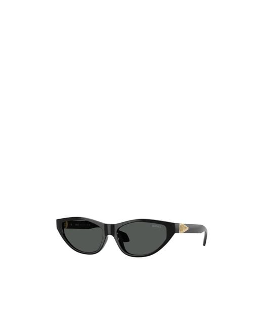 Versace White Eyewear Cat-Eye Frame Sunglasses