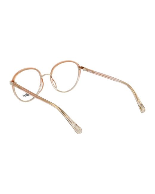 Chloé Natural Chloé Eyewear Round Frame Glasses