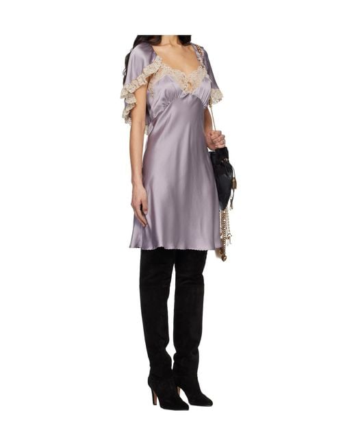 Chloé Multicolor Shawl Mini Dress