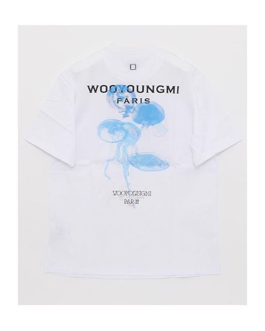 Wooyoungmi White Short-Sleeved T-Shirt