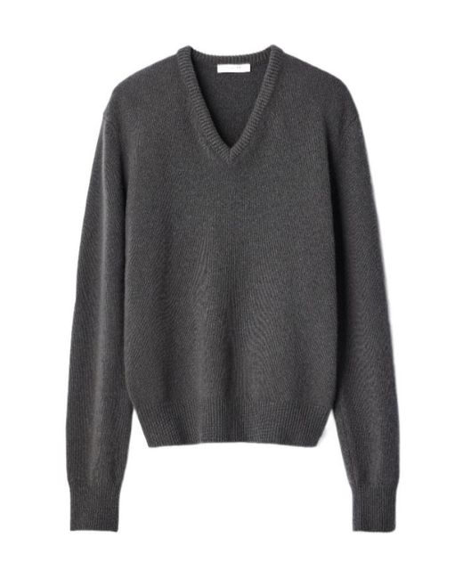 Lemaire Gray V-Neck Sweater