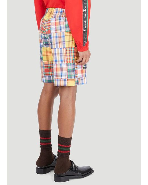 Champion Red Loose And Tight Design Shorts for men