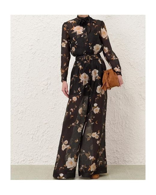 Zimmermann Black Ascent Pleat Pant