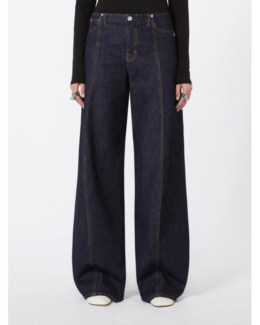 Sportmax Blue Seam Spdora Jeans