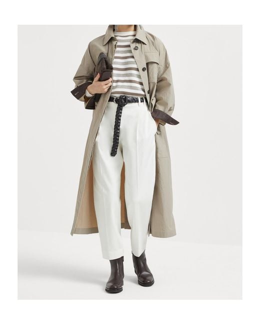 Brunello Cucinelli Natural Long Sleeve Windbreaker