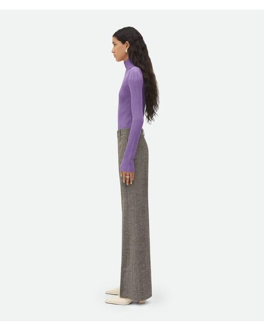 Bottega Veneta Gray Flared Pants