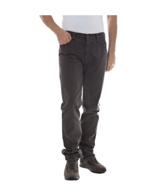 Armani Jeans Black Cotton Jeans for men