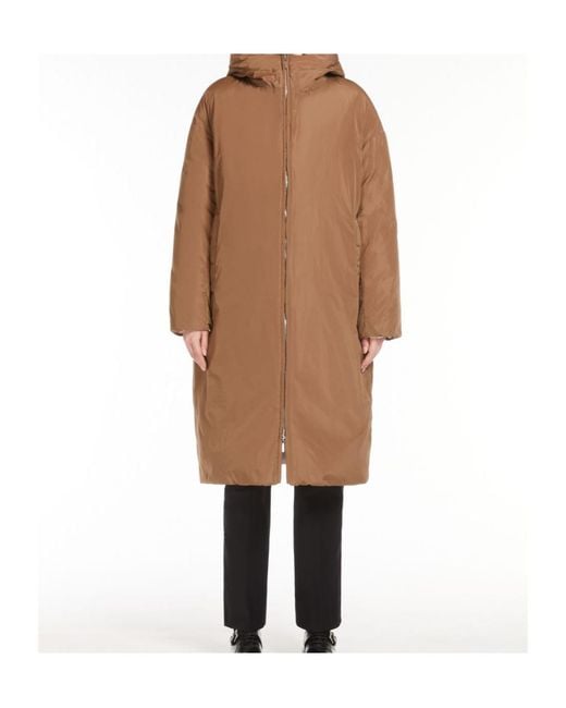 Max Mara Natural Long Double-Sided Down Jacket